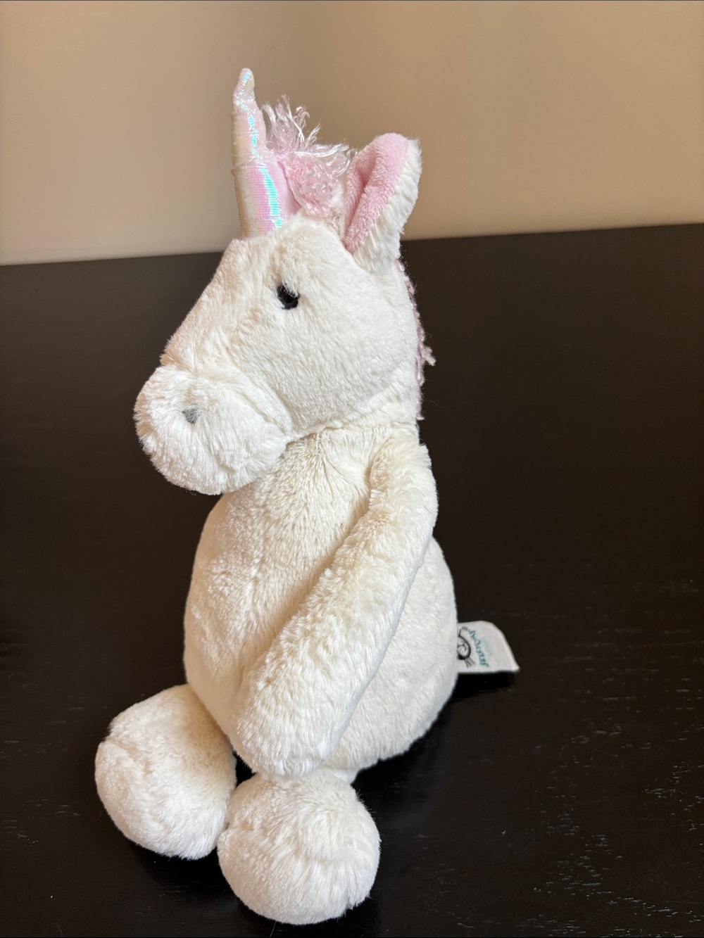Jellycat Bashful Unicorn Pink and White Plush
